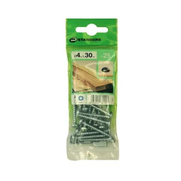 Lot De 25 Vis Acier Tête Ronde Standers, Diam.4 Mm X L.30 Mm