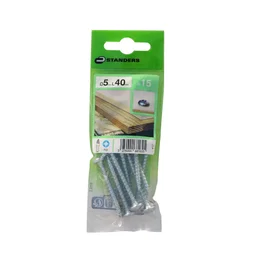 Lot De 15 Vis Acier Tête Ronde Standers, Diam.5 Mm X L.40 Mm