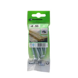 Lot De 8 Vis Acier Tête Ronde Standers, Diam.6 Mm X L.50 Mm