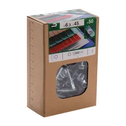 Lot De 50 Vis Autoperceuse Acier Tête 6 Pans Hexagonal Standers X L.45 Mm