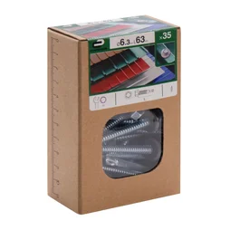 Lot De 35 Vis Autoperceuse Acier Tête 6 Pans Hexagonal Standers X L.63 Mm