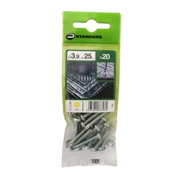 Lot De 20 Vis Autoperceuse Acier Tête Fraisée Phillips Standers X L.25 Mm