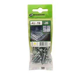 Lot De 25 Vis Autoperceuse Acier Tête Fraisée Phillips Standers X L.19 Mm