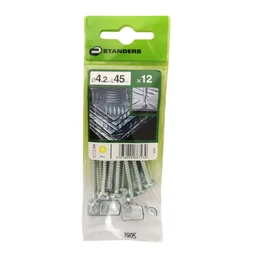 Lot De 12 Vis Autoperceuse Acier Tête Fraisée Phillips Standers X L.45 Mm