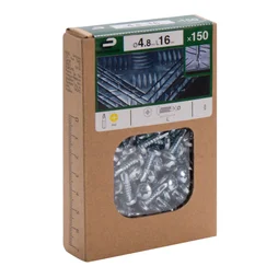 Lot De 150 Vis Autoperceuse Acier Tête Fraisée Phillips Standers X L.16 Mm