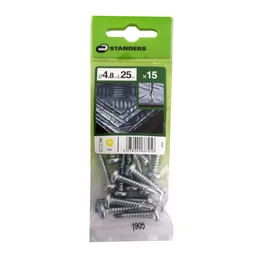 Lot De 15 Vis Autoperceuse Acier Tête Fraisée Phillips Standers X L.25 Mm