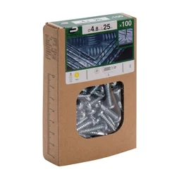 Lot De 100 Vis Autoperceuse Acier Tête Fraisée Phillips Standers X L.25 Mm