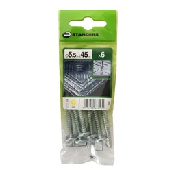 Lot De 6 Vis Autoperceuse Acier Tête Fraisée Phillips Standers X L.45 Mm