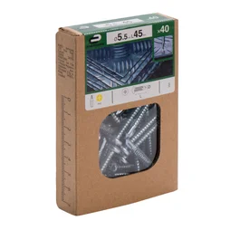 Lot De 40 Vis Autoperceuse Acier Tête Fraisée Phillips Standers X L.45 Mm