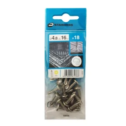 Lot De 18 Vis Autoperceuse Inox Tête Ronde Phillips Standers X L.16 Mm