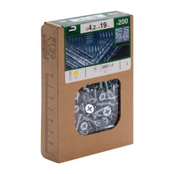 Lot De 200 Vis Autoperceuse Acier Tête Fraisée Phillips Standers X L.19 Mm