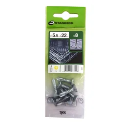 Lot De 8 Vis Autoperceuse Acier Tête Fraisée Phillips Standers X L.22 Mm