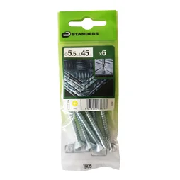 Lot De 6 Vis Autoperceuse Acier Tête Fraisée Phillips Standers X L.45 Mm