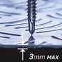 Lot De 250 Vis Autoperceuse Acier Tête 6 Pans Hexagonal Standers X L.16 Mm