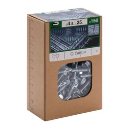 Lot De 150 Vis Autoperceuse Acier Tête 6 Pans Hexagonal Standers X L.25 Mm
