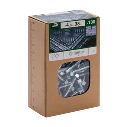 Lot De 100 Vis Autoperceuse Acier Tête 6 Pans Hexagonal Standers X L.38 Mm