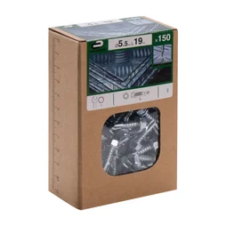 Lot De 150 Vis Autoperceuse Acier Tête 6 Pans Hexagonal Standers X L.19 Mm