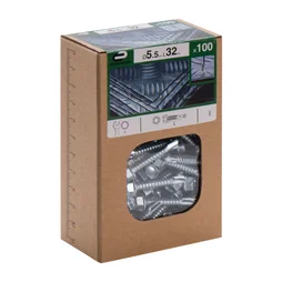 Lot De 100 Vis Autoperceuse Acier Tête 6 Pans Hexagonal Standers X L.32 Mm