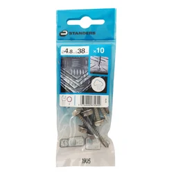 Lot De 10 Vis Autoperceuse Inox Hexagonal Hexagonal Standers X L.38 Mm
