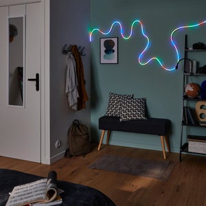 Miroir rectangulaire de porte blanc, l.30 x H.120 cm