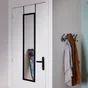 Miroir rectangulaire De porte noir INSPIRE, l.30 x H.120 cm