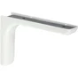 Equerre Léonard Acier Plastifié Blanc, H.11.4 X P.18 Cm