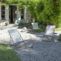Transat de jardin LAFUMA MOBILIER Batyline en acier jaune / doré