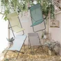 Transat de jardin LAFUMA MOBILIER Batyline en acier jaune / doré