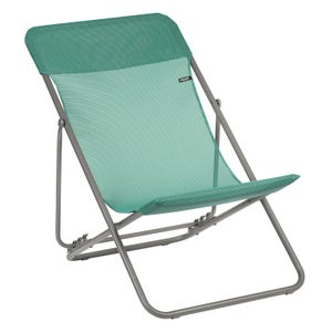 Transat de jardin LAFUMA MOBILIER Batyline en acier vert