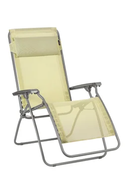 Relax en acier LAFUMA MOBILIER Batyline jaune / doré