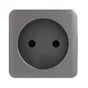Cache Prise Sans Terre Cosy, Lexman Aluminium Mat