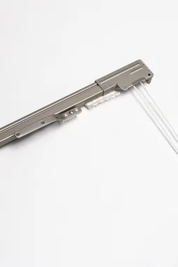 Kit Rail Métal Extens Anthracite, L.100 Cm, Ouverture Centrale (2 Rideaux)