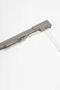 Kit Rail Métal Extens Anthracite, L.100 Cm, Ouverture Centrale (2 Rideaux)
