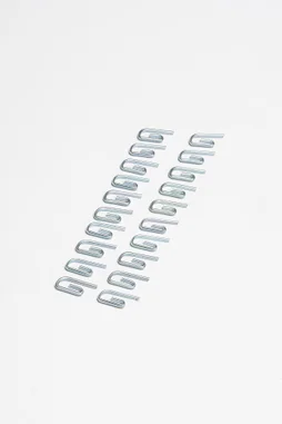 Lot De 20 Crochets En Métal Gris Extens, L.14 Cm