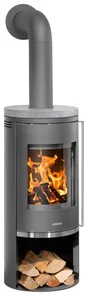 Poêle à bûche Faro 2.0, JUSTUS, 6 kW gris