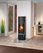 Poêle à bûche Faro w+ 2.0, JUSTUS, 7 kW noir / sable