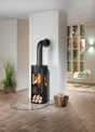 Poêle à bûche Mino trios 2.0, JUSTUS, 5.5 kW noir