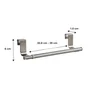 Barre Porte-Torchon Inox Argenté Extensible Delinia