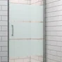 Porte de douche pivotante, sérigraphié, 80 cm, chrome, Remix