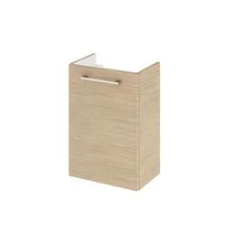 Meuble lave-mains L. 40 x H. 57.7 x P. 24 cm, effet chêne naturel, REMIX