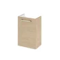 Meuble lave-mains L. 40 x H. 57.7 x P. 24 cm, effet chêne naturel, REMIX