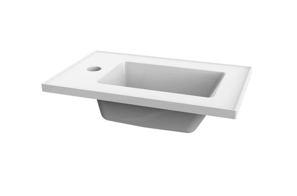 lave-mains ESSENTIAL céramique blanc L.  41 x P.  26 cm