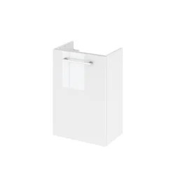 Meuble lave-mains L. 40 x H. 57.7 x P. 24 cm, blanc, REMIX
