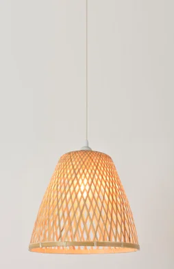 Suspension, Nature Bambou Naturel Corep Kami 1 Lumière(S) D.30 Cm