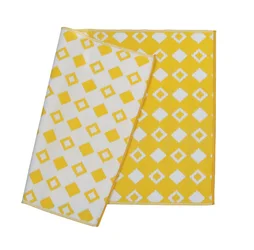 Tapis extérieur jaune rectangulaire, l.120 x L.180 cm Mayan