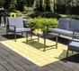 Tapis extérieur jaune rectangulaire, l.160 x L.230 cm Mayan