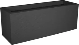 Balconnière Polypropylène Eda Graphit Up, L.19.5 X L.59 X H.22.5 Cm, Anthracite
