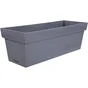 Jardinière Plastique Eda 13631 G.Ant L.18 X L.50 X H.16.7 Cm Anthracite
