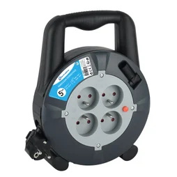 Enrouleur menager 4 prises 16a  ho5vvf 3g1,5 5 metres lexman
