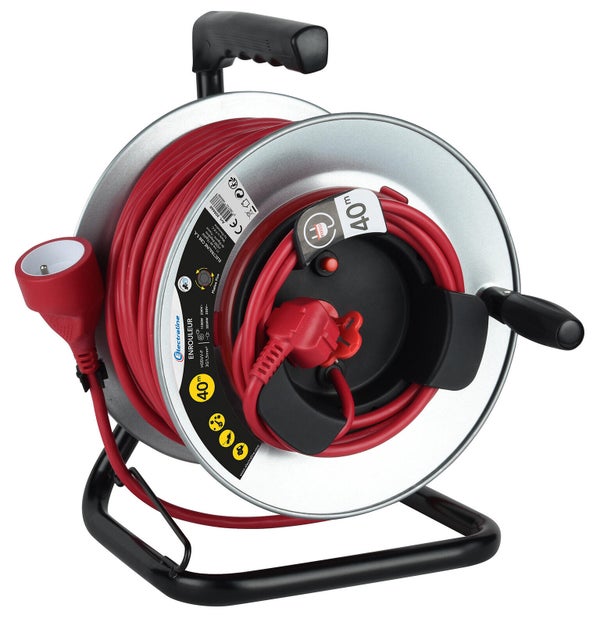 Enrouleur de jardin 3g1.5 ho5vvf 40 metres electraligne
